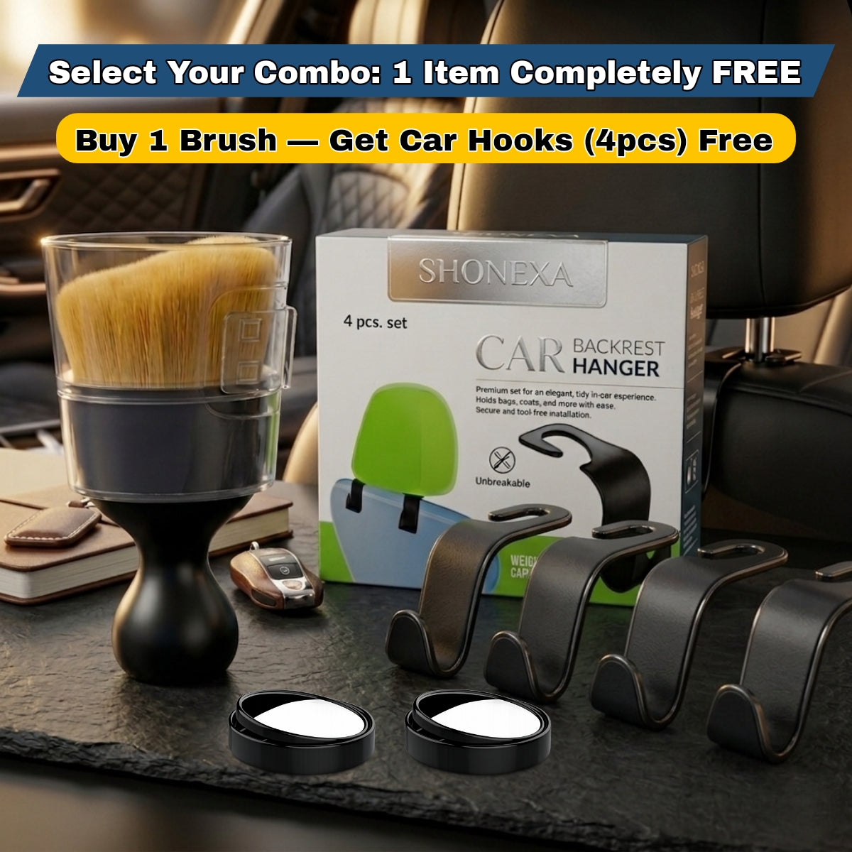 Premium Car Cleaning Brush — Free 1 Item With Every Order