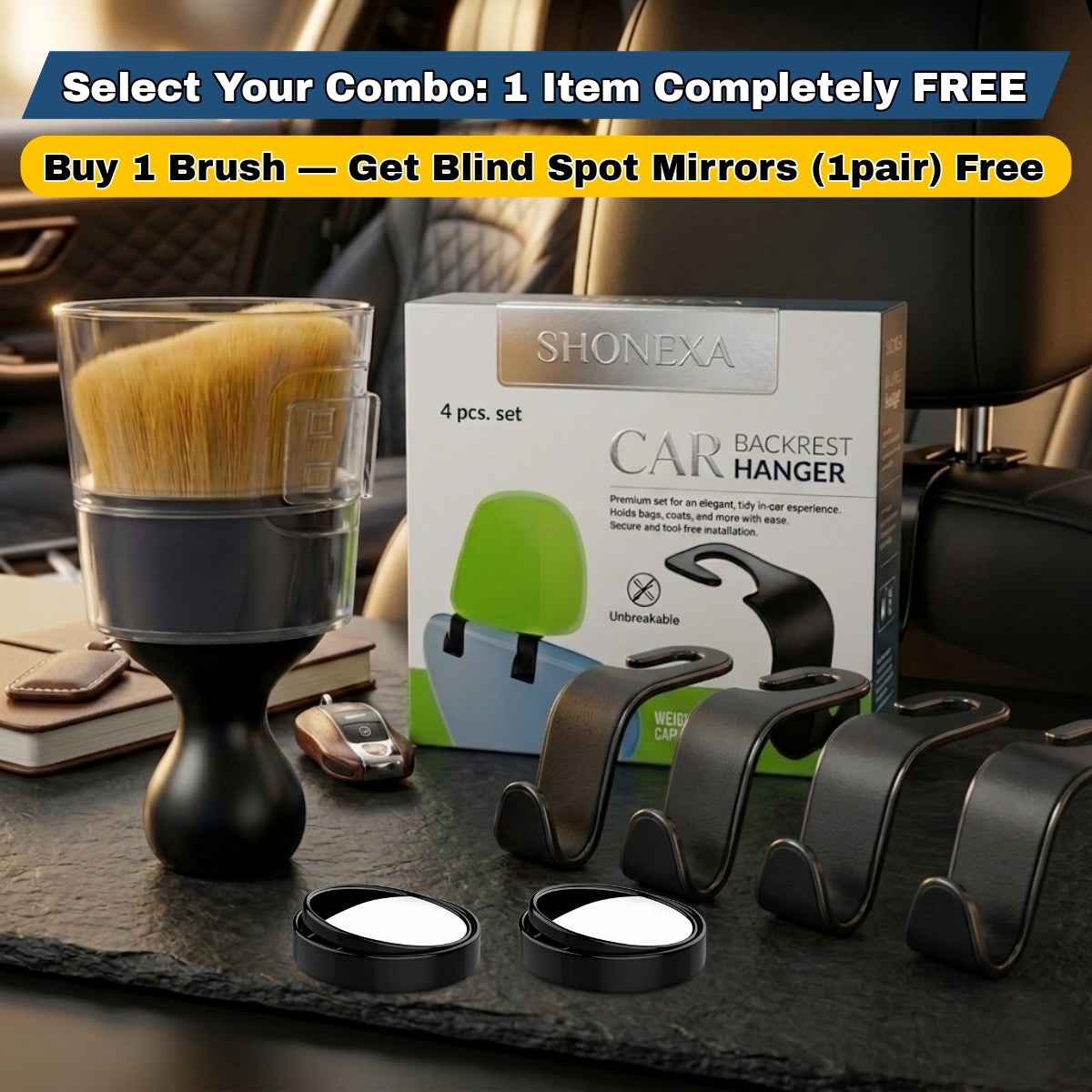 Premium Car Cleaning Brush — Free 1 Item With Every Order