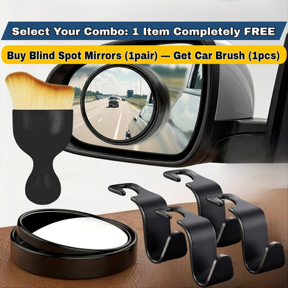 360° Premium Blind Spot Mirrors (2pcs) — Free 1 Item With Every Order