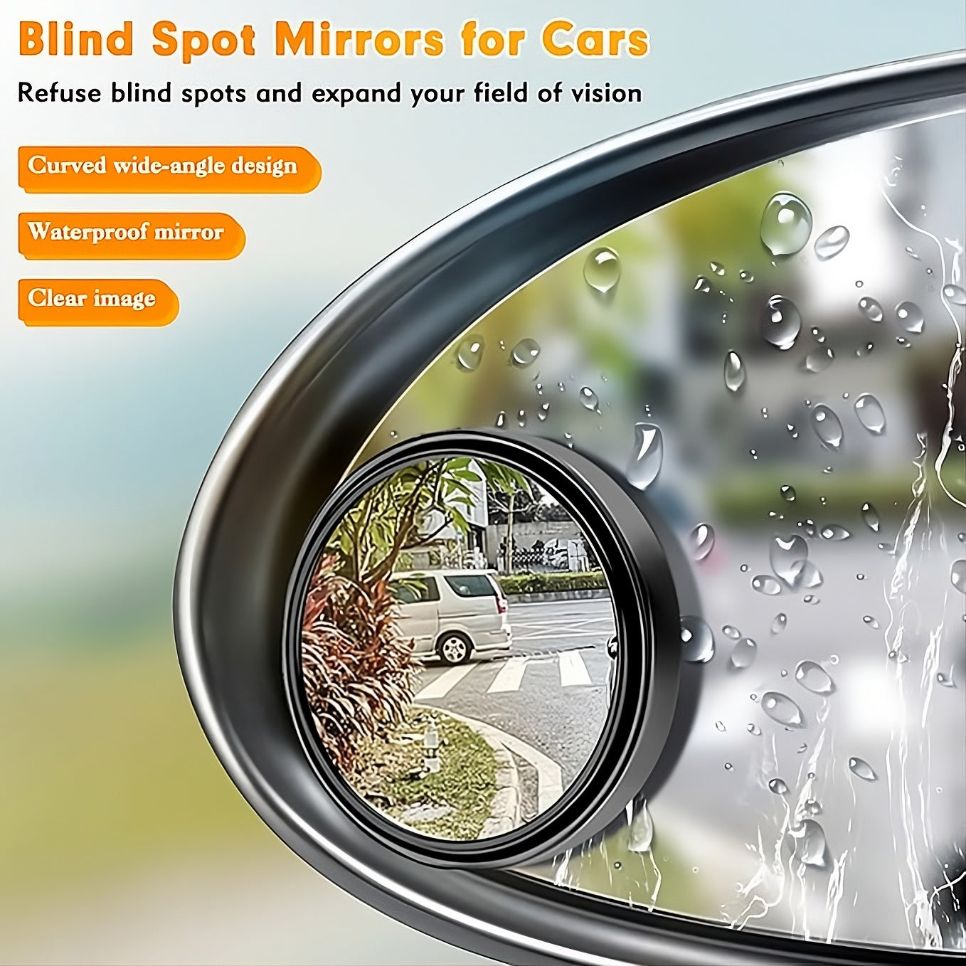 360° Premium Blind Spot Mirrors (2pcs) — Free 1 Item With Every Order