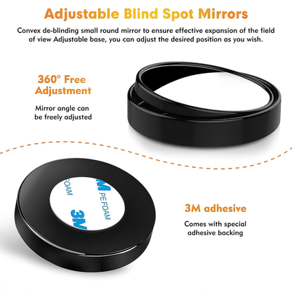 360° Premium Blind Spot Mirrors (2pcs) — Free 1 Item With Every Order